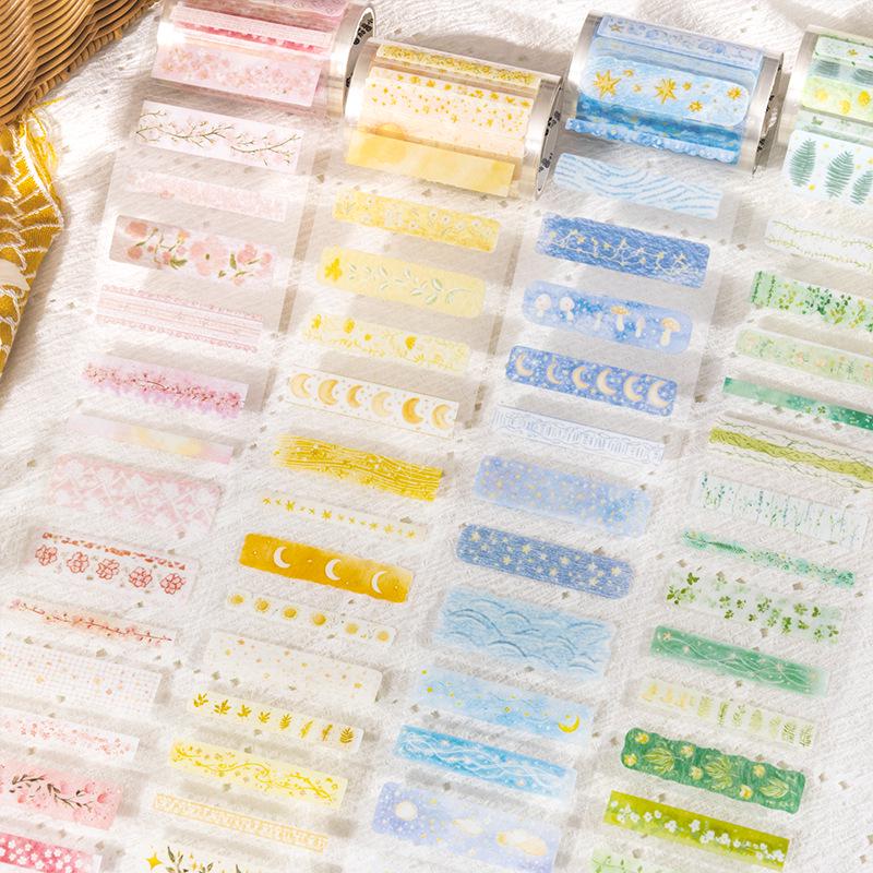Tomato Sauce Girl Spring Series Die-cut PET Tape for Journal Decoration - 4 Styles