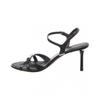 Salvatore Ferragamo Ferragamo New Vara Leather Sandal Black