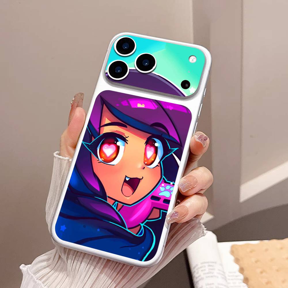 Aphmau Cute Girl Funny For Apple IPhone 17 Pro 17 Pro Max Back Cover Decal Wrap Skin Colorful Rear Protective Sticker Film