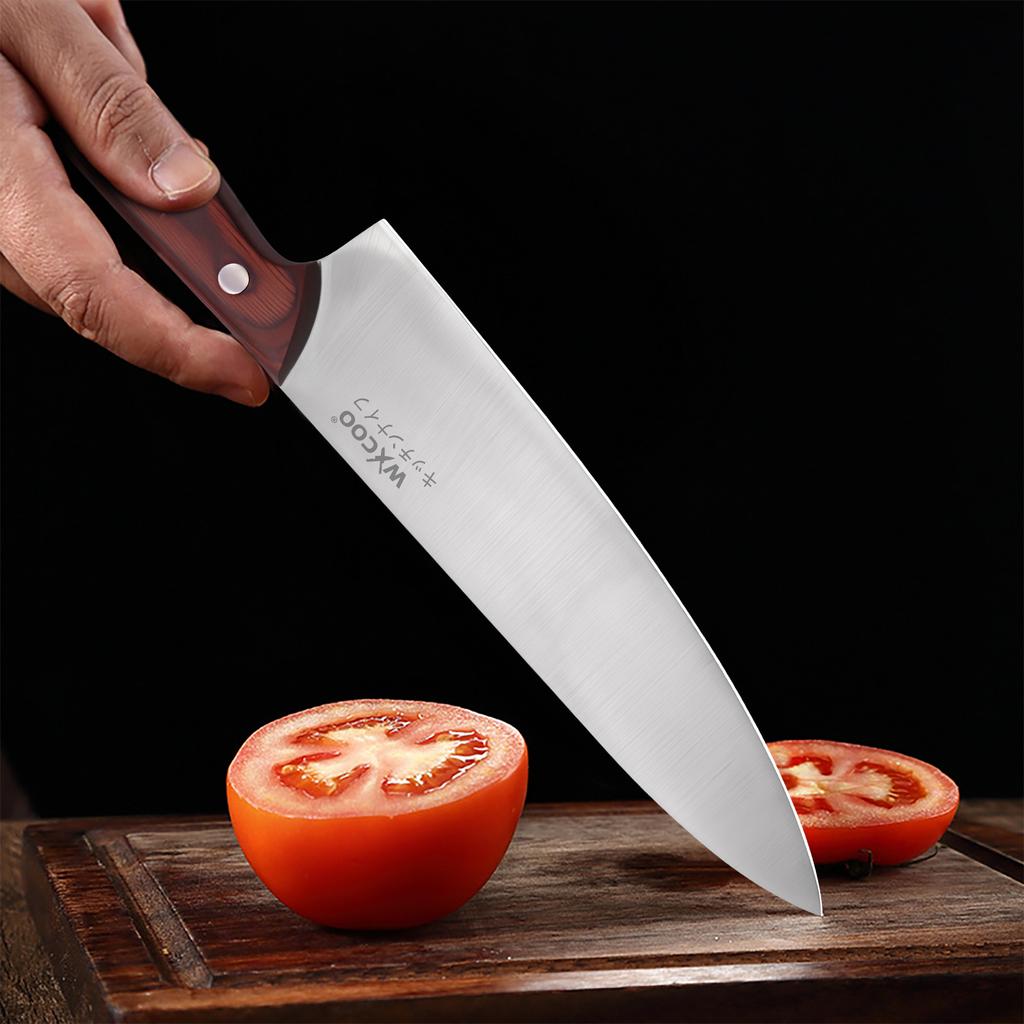 3PCS Professional Japanese Chef Knife Set Fish Fruit Santoku Knife Butcher Boning Meat Cleaver Kitchen Knife