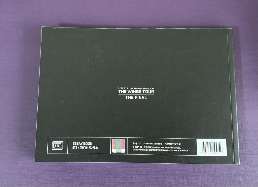 [USED] BTS Wings Tour Final Official Essay Book Jimin