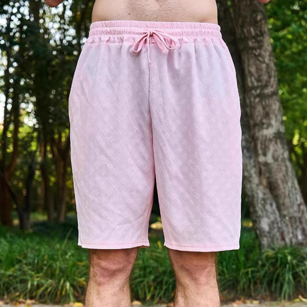 Herre Shorts med snøring, løse, fem-tommers og Herre Fritidsbukser