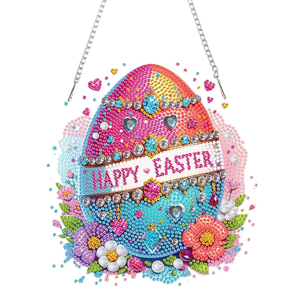 Acryl Sonderform Blumenfee 5D DIY Diamantmalerei Punkte Anhänger Strass Diamantkunst Anhänger für Garten Fensterdeko