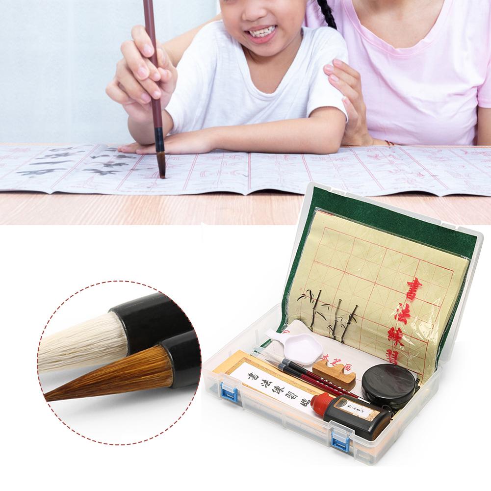 Brush Calligraphy Set Wolves Brushes Repeated Use Student Practice Water Writing Cloth