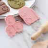 10 Stück Weihnachtskugeln Muster Ausstecher Set Cartoon Drückbare Kekse Form Plastik Keksstempel DIY Backwerkzeug