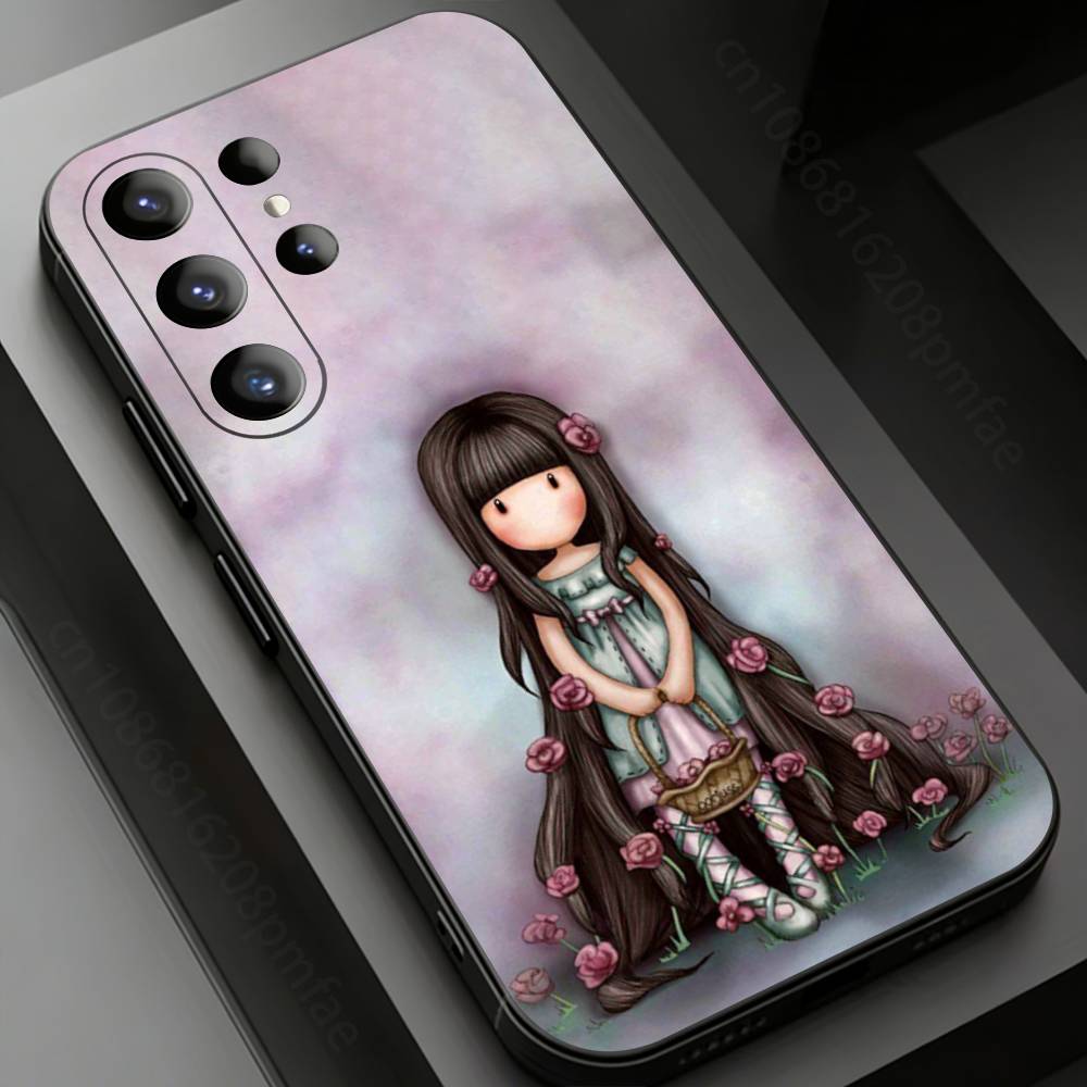 Cute S-Santoro G-Gorjuss Phone Case for Samsung Galaxy S20,23 Ultra S24,22 Plus S25,26,21FE TPU Cover