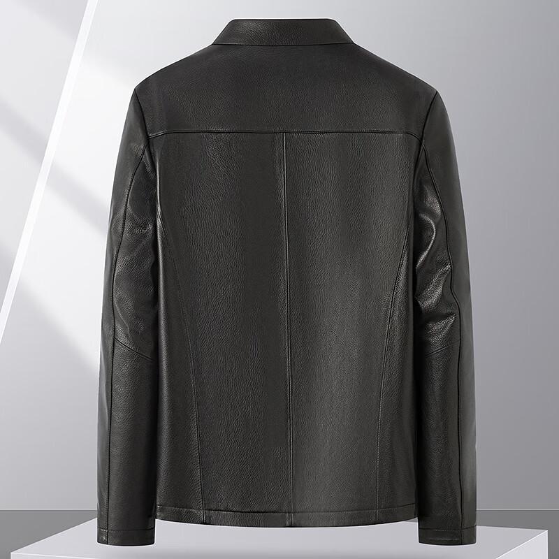 FAPAI Men's Classic Goatskin Leather Jacket