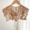 Summer Sunscreen Lace Shoulder Hollow Fake Collar Shawl Fashionable Versatile Outer Decorative Small Shawl
