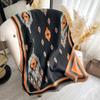 Scarf Women's Winter Korean Version Versatile Decorative Warm Scarf Women's Cute Geometric Double-sided Imitation Cashmere Shawl