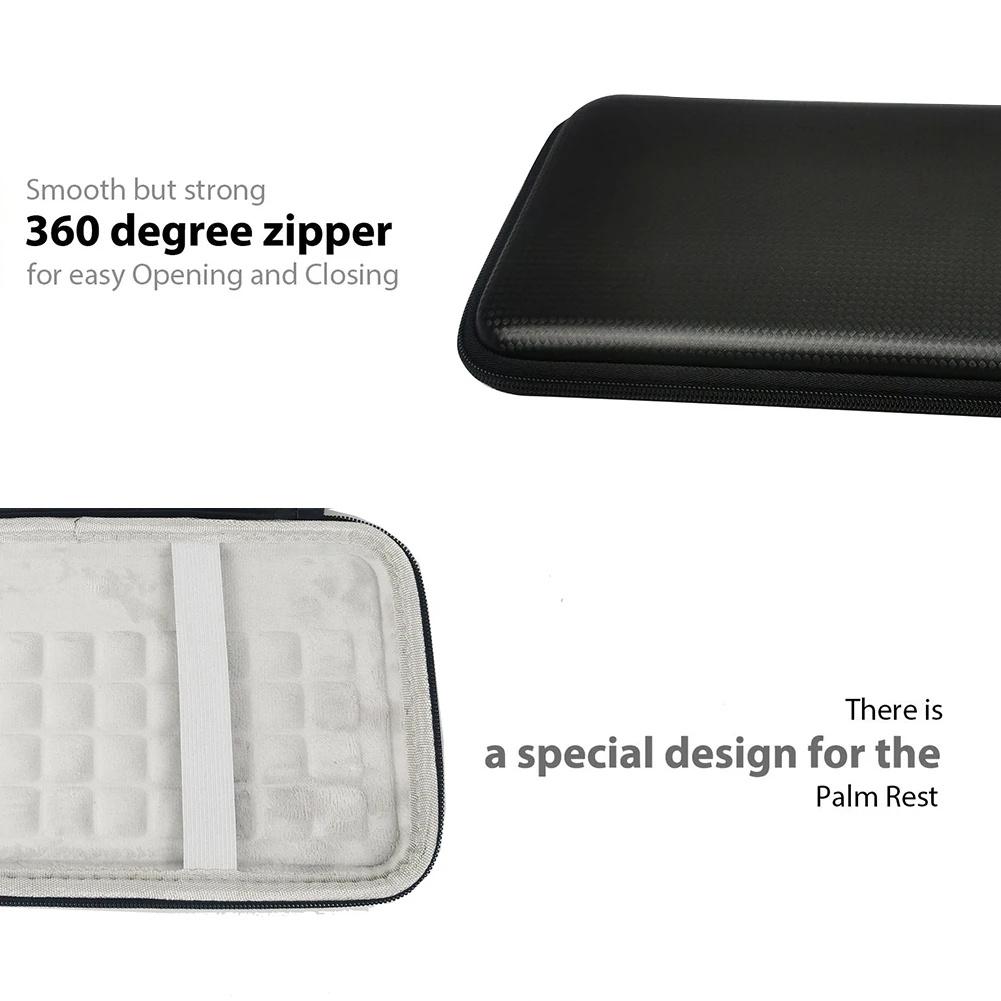 Keyboard Storage Case EVA Hard Shell Travel Storage Bag Dustproof Portable Case Compatible For K380/Magic Mini Keyboard