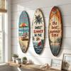 Summer Wooden Surfboards Wall Decor Colorful Beach Decor Wall Art  Bar Cafe Decor