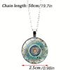 Mandala Flower Time Gemstone Náhrdelník & Náramek & Náušnice Sada šperků Vintage dekorace Kreativní skleněný přívěsek pro ženy