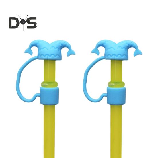 

2шт силиконовые соломенные крышки милые милые соломенные пылезащитные чехлы