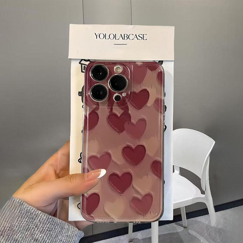 

Love Phone Case For IPhone 17 16 15 14 Plus 13 12 11 Pro MAX 16E 17E 17Air Phone Cover Soft Coque Funda iphone 17 Pro чистый