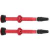 2PCS Valve Stem Tightness No Leakage Corrosion Resistance Silicone Pad Bicycle ValveRed