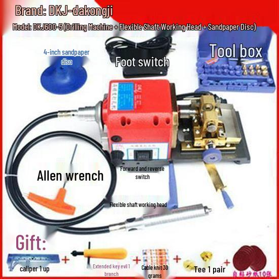 Pearl Punching Machine: Mini Jade Beads DIY Drill for Home & Craft Use