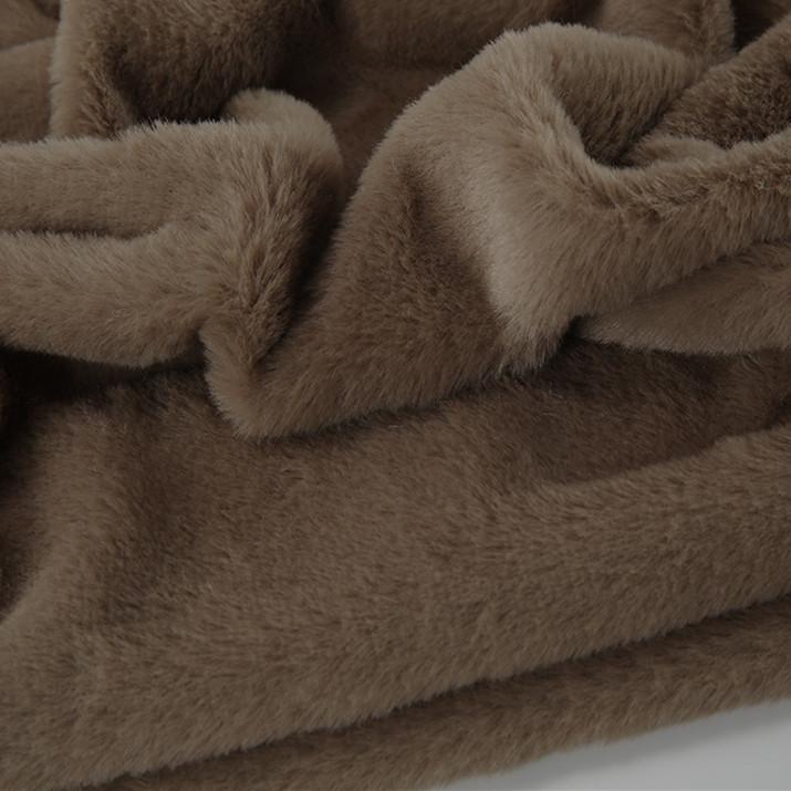 Plain Long Hair Plush Fabric By Meters for Clothes Blankets Coats Sewing High Quality Imitation Rex Rabbit Fur Cloth Soft Silky