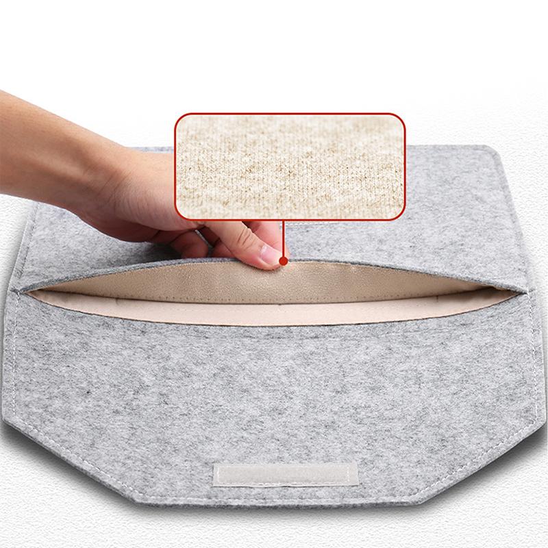 1pc/Wool Felt Bag/Sleeve Cover/12inch/13.3inch High-quality Felt Material Laptop Case For Macbook