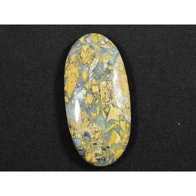 58Cts. Natural Maligano Jasper Oval Cabochon Palm Crytsal Gemstone 22X45MM SK-2671
