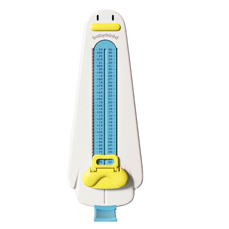 

Foldable Children Foot Length Measurement Tool With Scale Plastic Foot Measuring Gauge For Baby Toddler Shoe Sizing белый