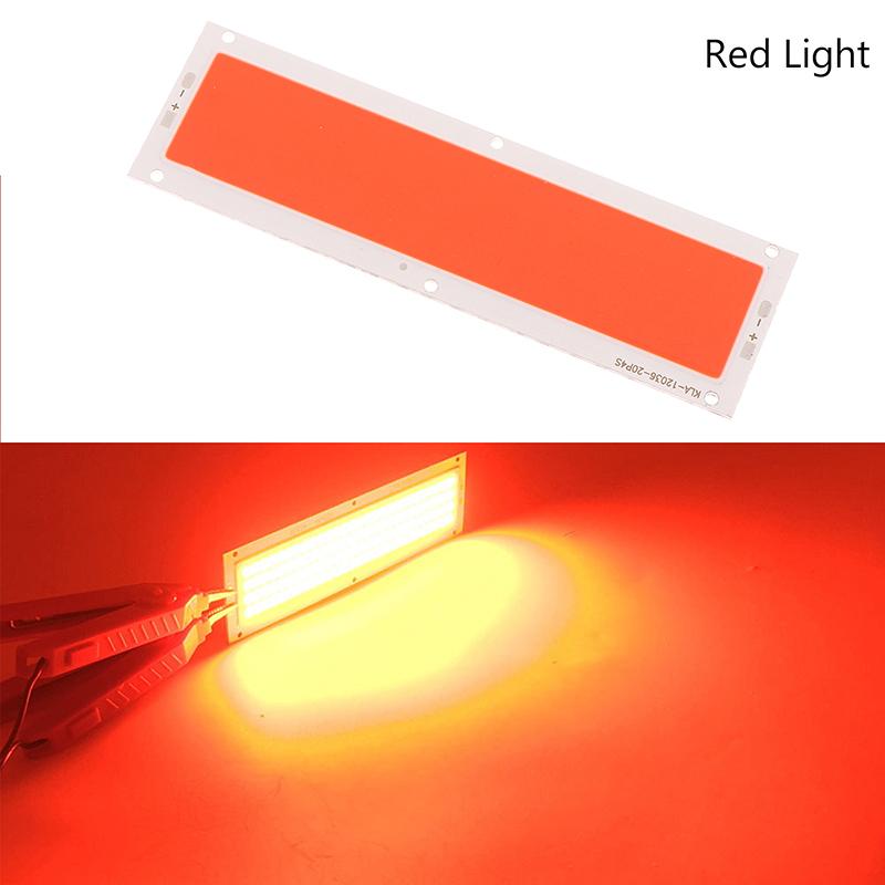 

120X36Мм Постоянный ток 12В Светодиодный COB 10Вт Чип Источник света Лента Лампа Панель Холодный белый Натуральный белый Теплый белый Синий Красный Для DIY Автомобильной лампы