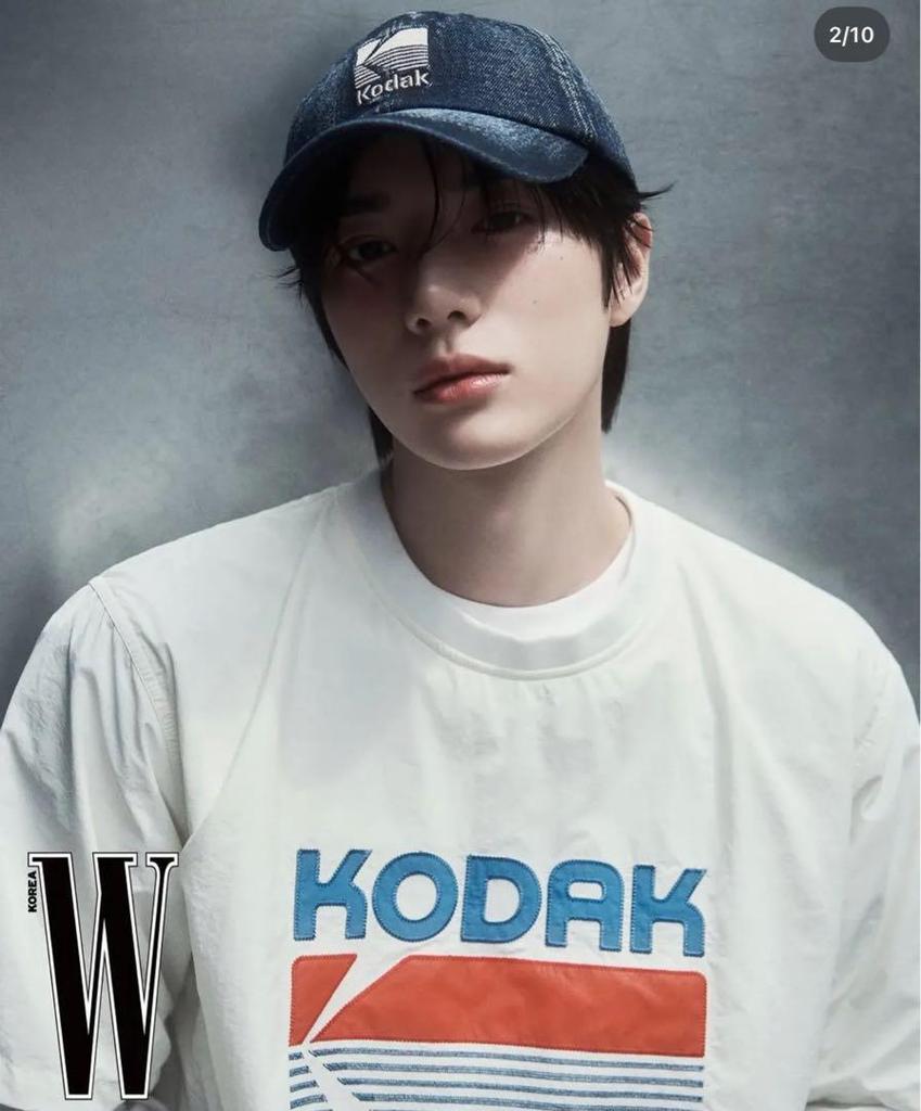 [USED] TXT Beomgyu wears KODAK denim cap *SM