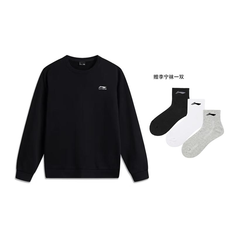 Li Ning Sweatshirts Men's Crew Neck Moderate Regular AWDVP63-2