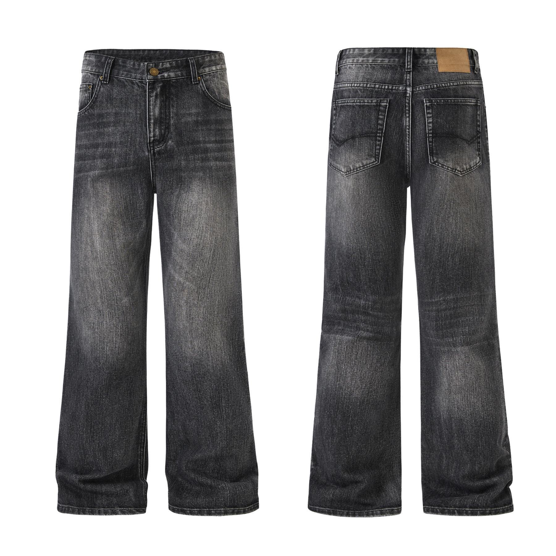 

Xxbro Мужские джинсы American High Street из вымытого бамбукового хлопка с широкими штанинами и расклешенным кроем S чёрный