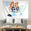 Bluey Print Tapestry, Lightweight Wall Hanging, for Bedroom, Dorm, Living Room, Home Art Decor, Birthday Christmas Gift for Friends