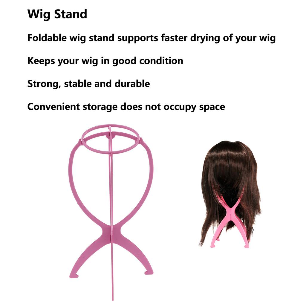 Professioneller Perückenkopfständer, Reise-Klapp-Perückenständer, Halter für den Friseursalon zu Hause