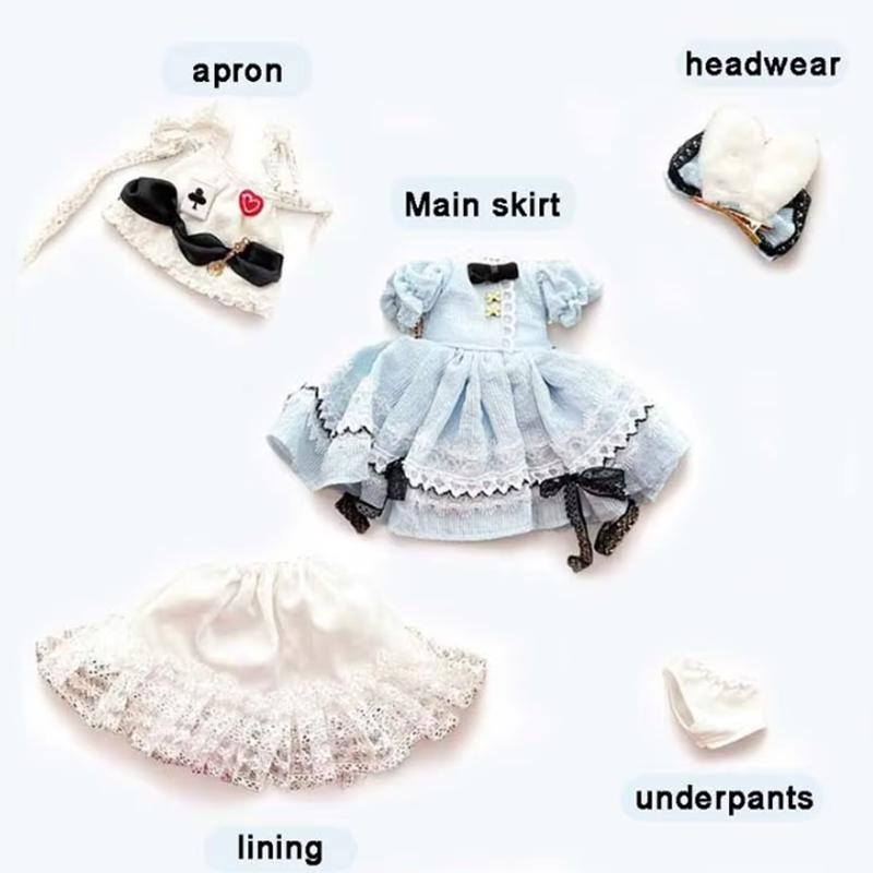 

30Cm Bjd Doll Replacement Clothes Exquisite Lolita Dress Dolls Clothes For 1/6 Bjd Doll Clothes Dress Up Toys Doll Accessories only clothes