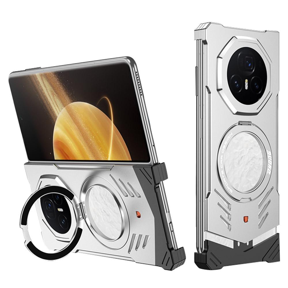 DYONG For Honor Magic V5 5G Metal Case Frameless Hollow Heat Dissipation Phone Cover with Kickstand