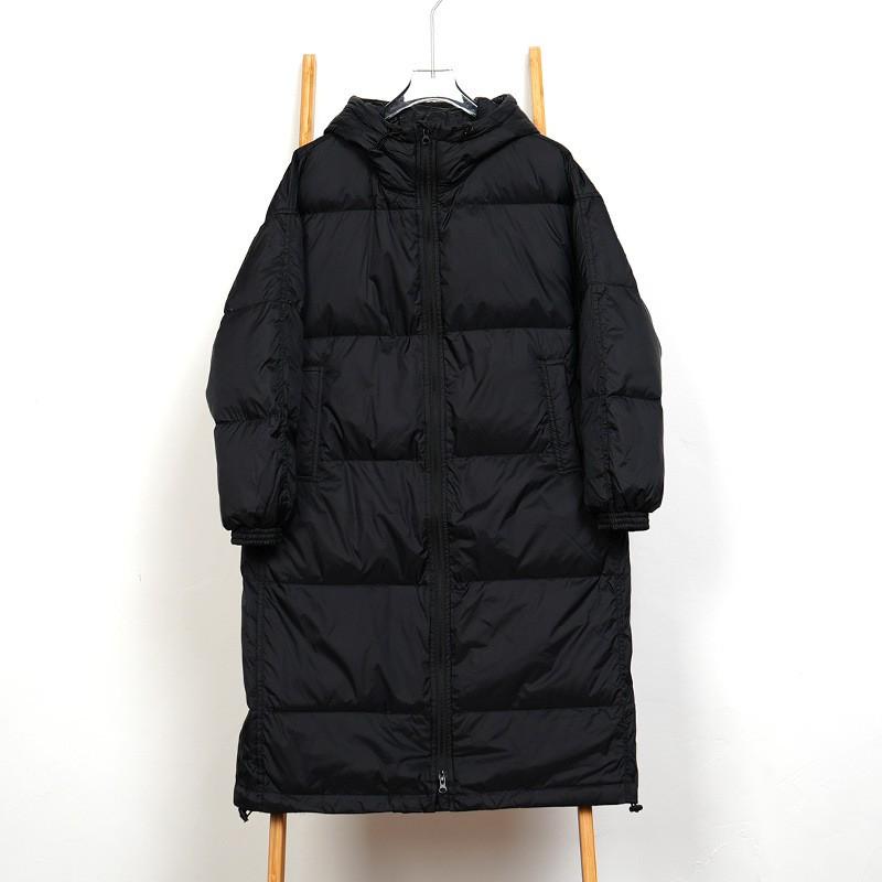 Womens Oversized Hooded Down Coat Long Puffer Jacket Knee-Length Warm Winter Outerwear