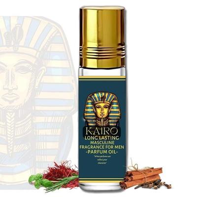 Herbexo Kairo Perfume Oil Premium Roll-on Attar para Homens | Fragrância Exótica de Longa Duração | Natural, Sem Álcool, Não Tóxico