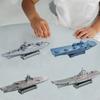 4 Pieces 4D Model Kit Airplane To Build Aircraft Puzzle Toys for Table Scene