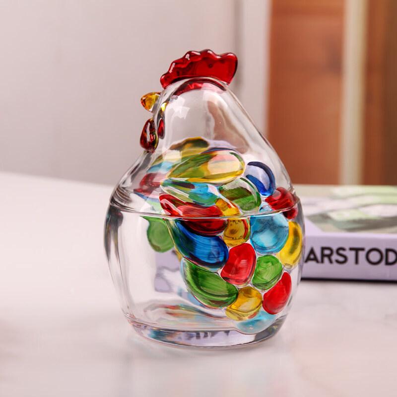 Flavinmci Glass Candy Storage Jar