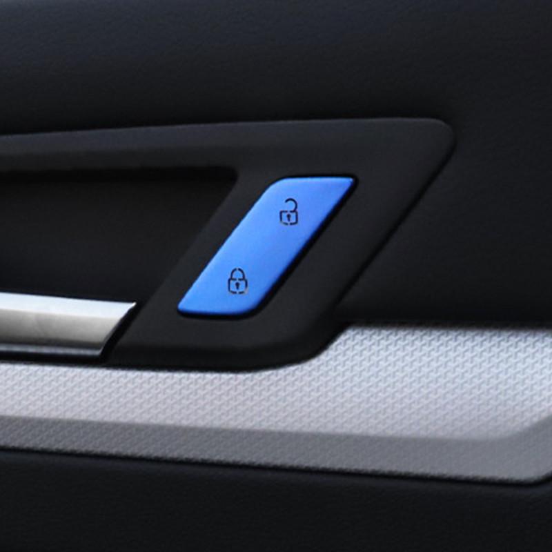 Car Styling Door Unlock Button Switch Cover Trim Sticker Fit For Volkswagen VW Golf 8 MK8 2020-2021 Auto Interior Accessories