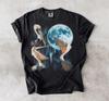 Pelican Full Moon Shirt, Aurora Borealis Tee, Ocean Bird Nature Lover, Wildlife Graphic T-Shirt