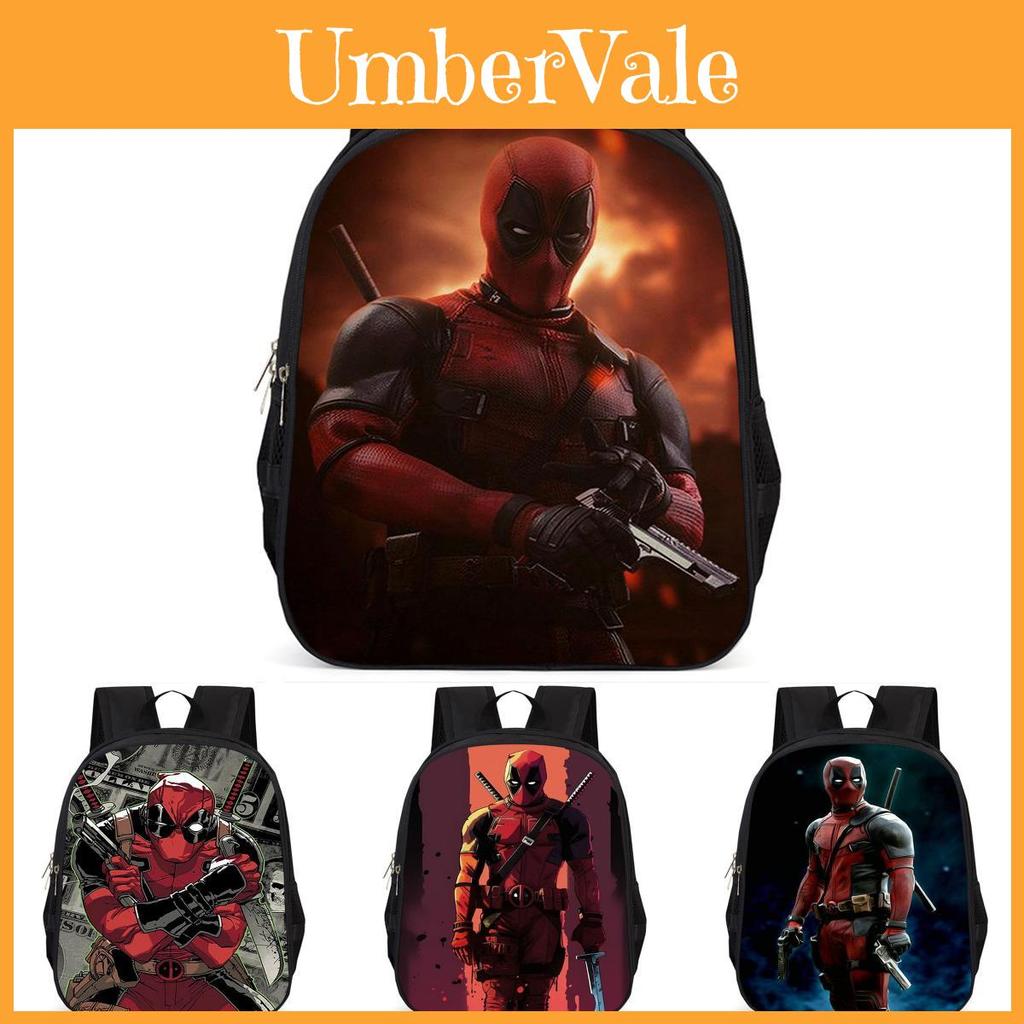 Spacious 15 Inch Deadpool Backpack For Boys And Girls With Large Capacity Design