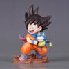 10cm/3.94in Anime Dragon Ball Childhood Little Goku Hugs Puer Action Figures Pvc Desktop Ornamen Collection Model Toys Gifts Round Sensory Compression