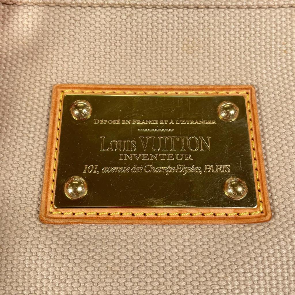 Louis Vuitton Hippo MM Antigua Tote Bag Canvas Beige Unisex M40086 Used