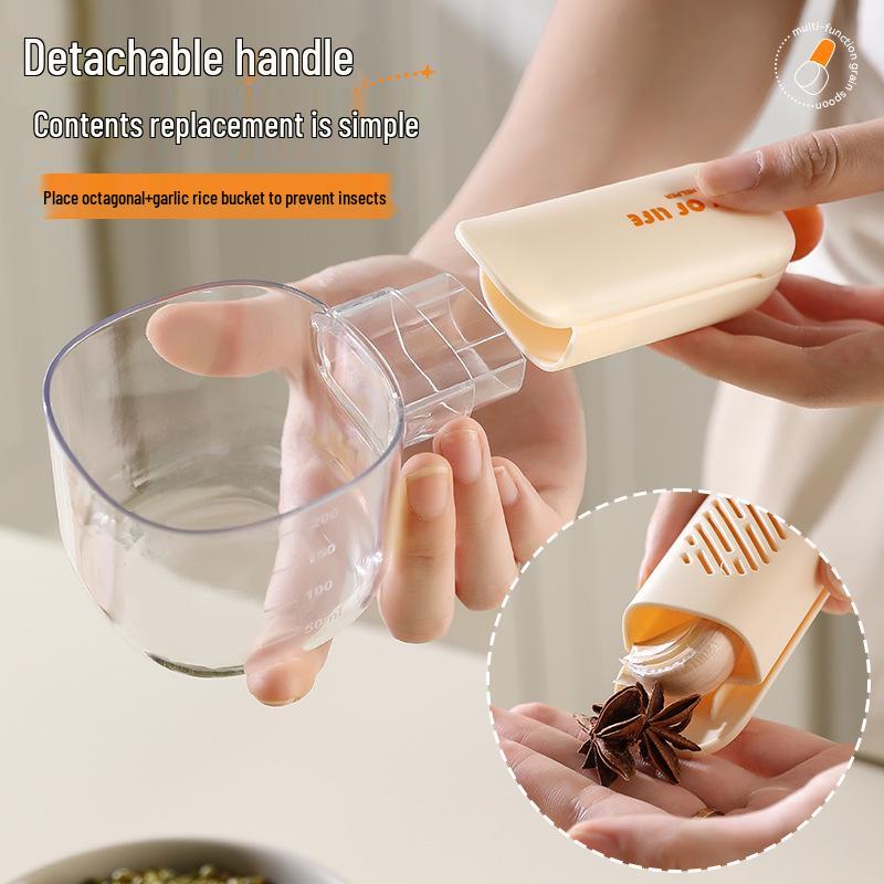 Original Design Rice Spoon with Detachable Insect Repellent Box, Food-Grade Kitchen Rice Grain Utensil.