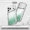 Apple 17 Pro Max Glitter Wave Gradient Case for iPhone 16: Rhinestone Protective Cover, High-End Feel, Compatible with iPhone 15.