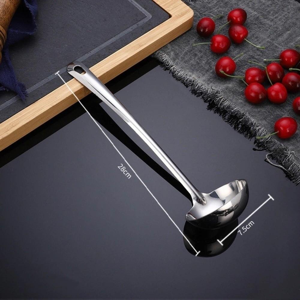 Stainless Steel Stainless Steel Ladle Deepened Kitchen Cooking Utensil Soup Colander  Catering