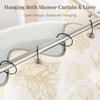 Shower Curtain Rings, Bathway Shower Curtain Hooks, Black Shower Curtain Rings Rust Proof, Anti-Drop Shower Rings for Curtain, Shower Hooks for