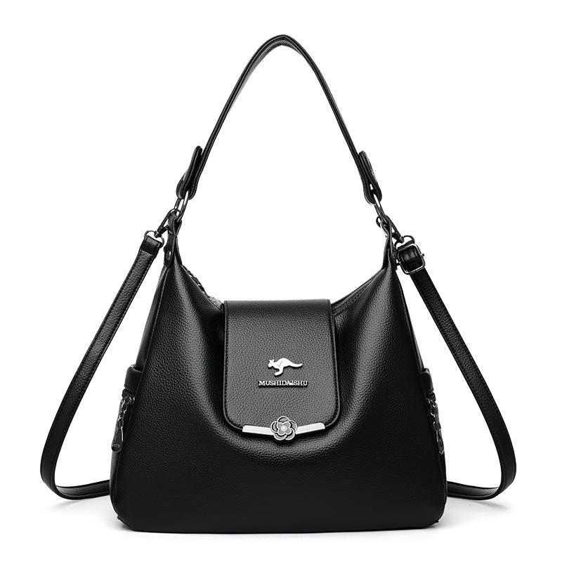 Large-capacity Handbag, Trendy and Fashionable Middle-aged Mom Bag, Elegant Single-shoulder Crossbody Bag
