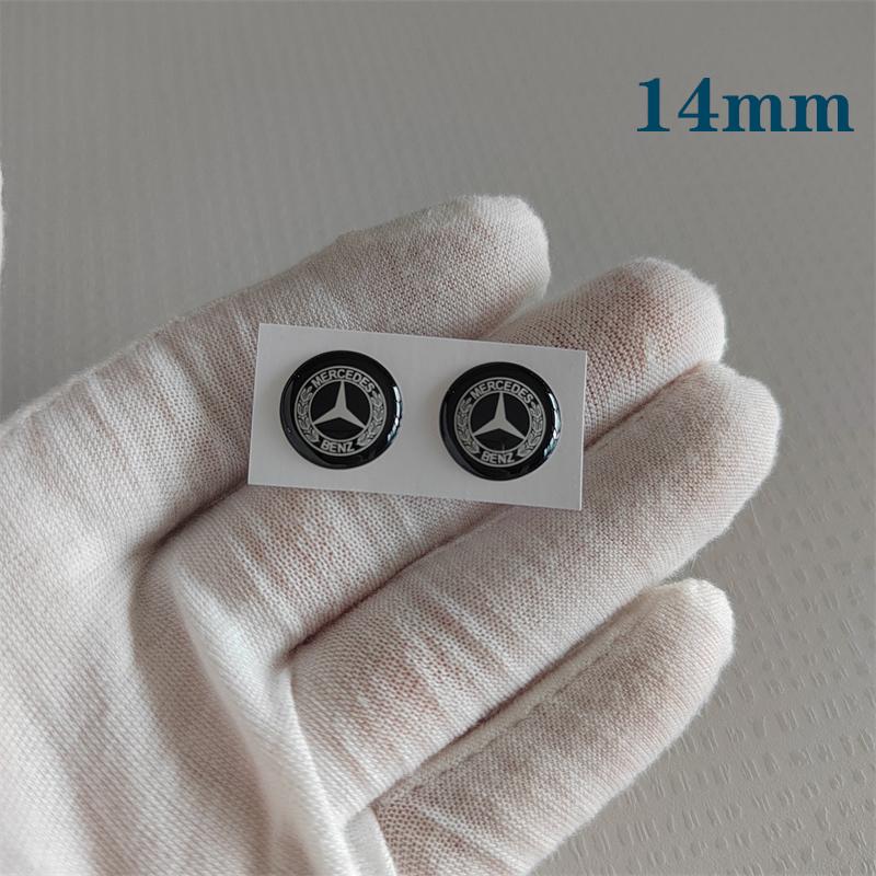 

GLC GLB Car Key Maybach Emblem Auto Control Keychain Sticker Accessories For Mercedes Benz AMG Brabus Smart W204 GLC CLA GLK W2 2Pcs