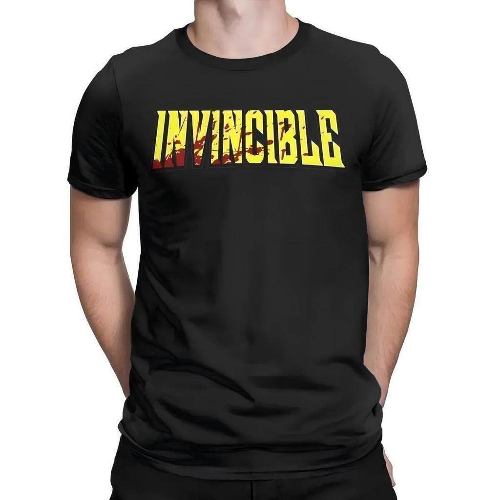 Invincible Title Logo Blood Splatter T-Shirt