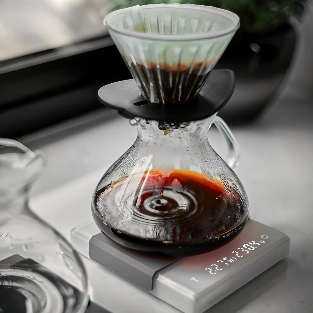 Electronic Coffee Scale Smart Powder-water Ratio Timing USB Silicone Pad High Precision Good Quality Professional Coffee Tools