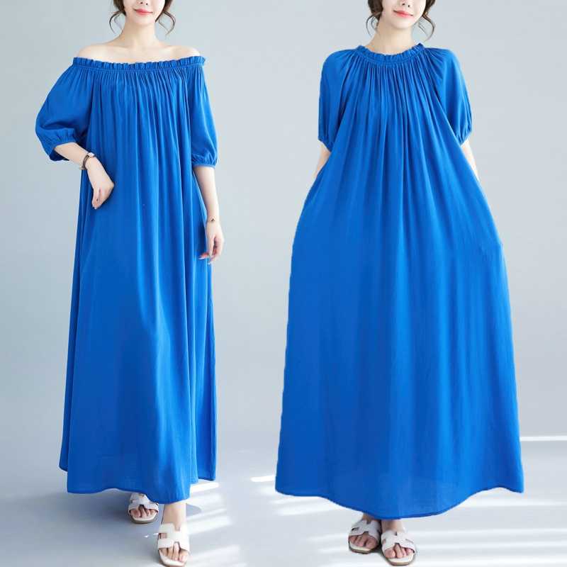 

Loose Casual Long Dress One Size